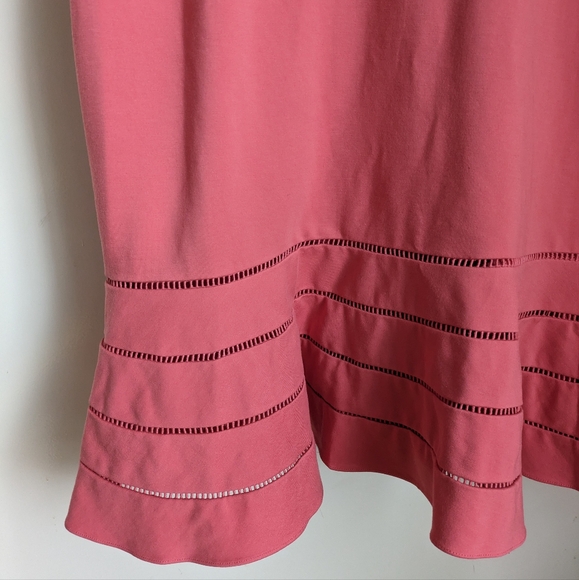 Adelyn Rae 2X Pink Coral Fit & Flare Summer Dress Plus Size - Picture 7 of 14